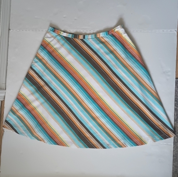 NEW York & Company Skirt Striped Size 12 - Picture 2 of 9